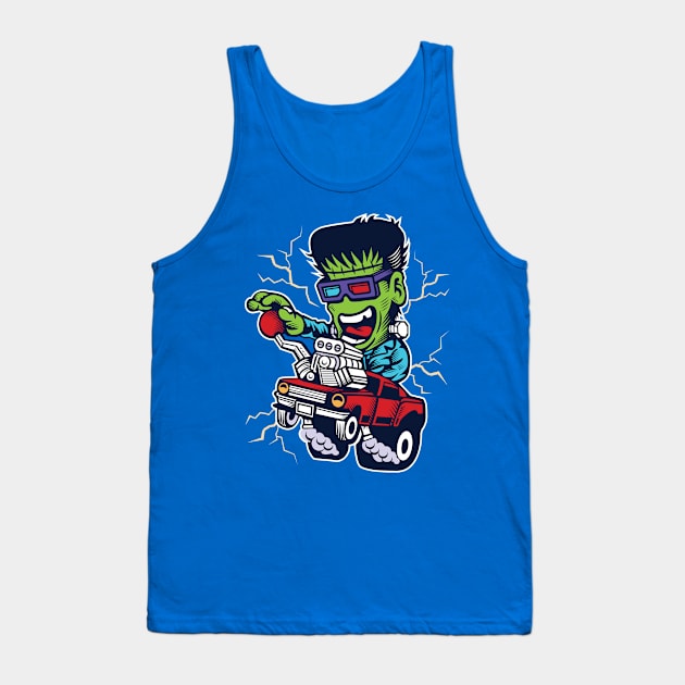 Monster Trucker Tank Top by DesignFury